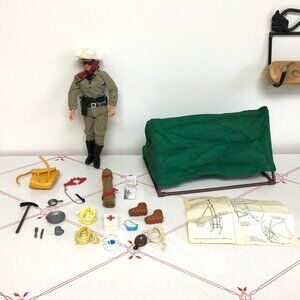 Vintage 1970's Lone Ranger Action Figure w/Missing Mountain Climber - 10" tall